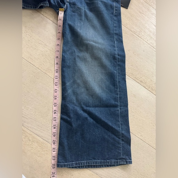 NWT Mother Superior Tomcat roller shorty cropped wide leg jeans size 29 - Picture 11 of 11